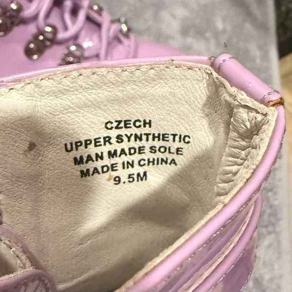 Lilac lavender Jeffrey Campbell Czech chunky heeled combat boots NWOB - Picture 2 of 4